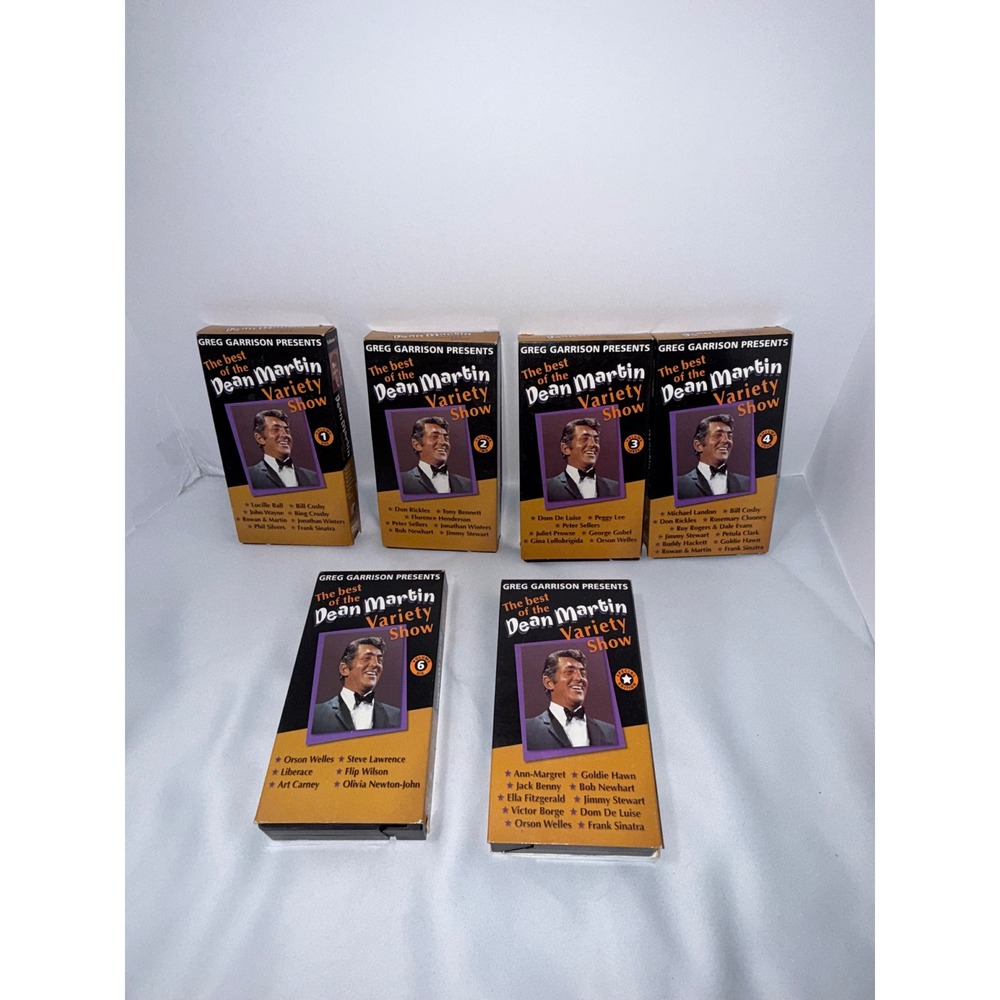 The Best of the Dean Martin Variety Show VHS Lot 6 Volumes 1 2 3 4 6 & Special